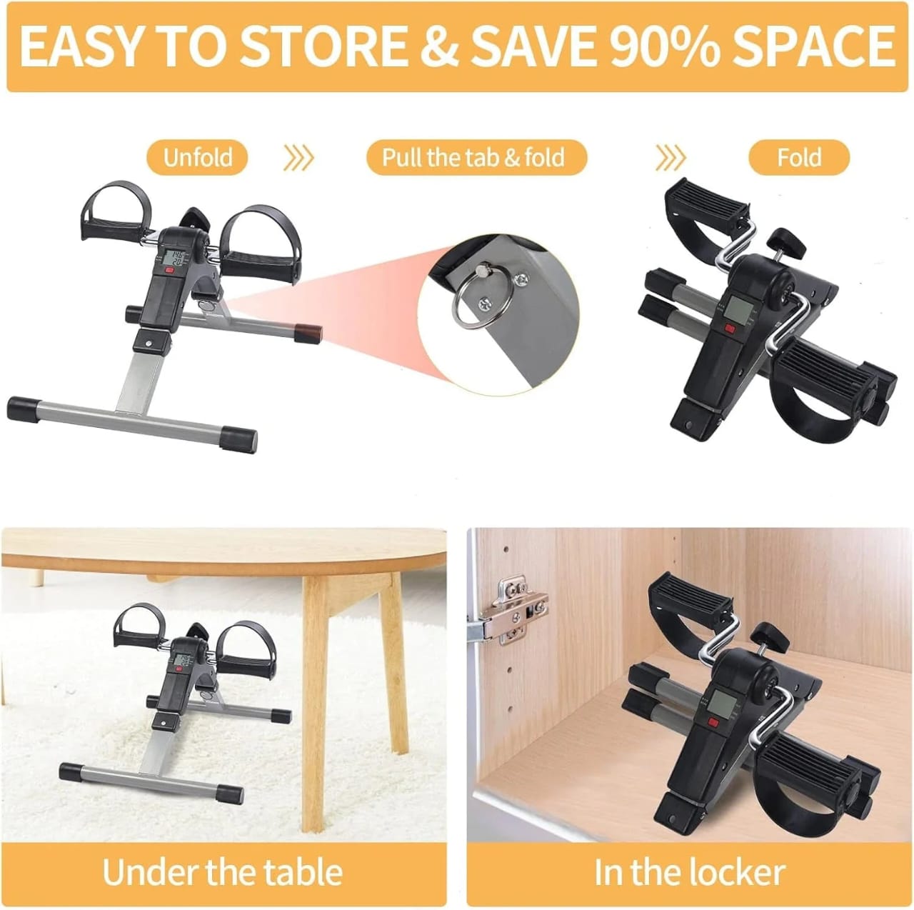 Mini Pedal Exercise Bike – Home Fitness for Arms & Legs
