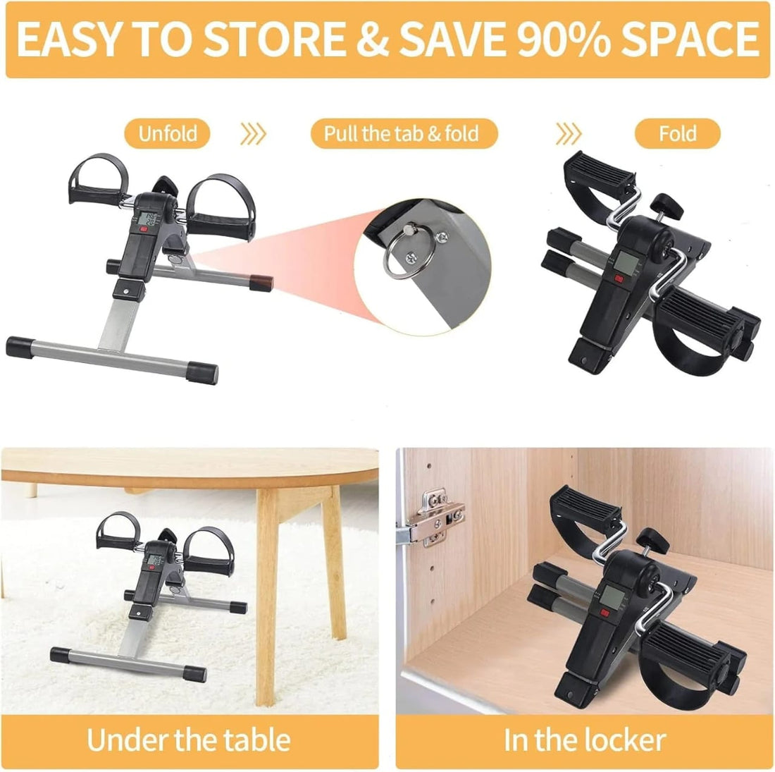 Mini Pedal Exercise Bike – Home Fitness for Arms & Legs