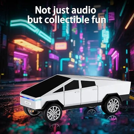 Cybertruck Replica Bluetooth Speaker | HD Sound, LED Party Light, TWS Stereo, FM Radio