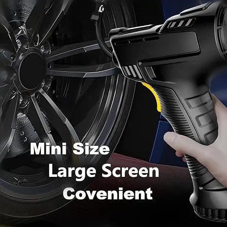 Car Tire Air Pump | 120W Digital Inflator with Auto Shut-Off, LED & 9ft Cord