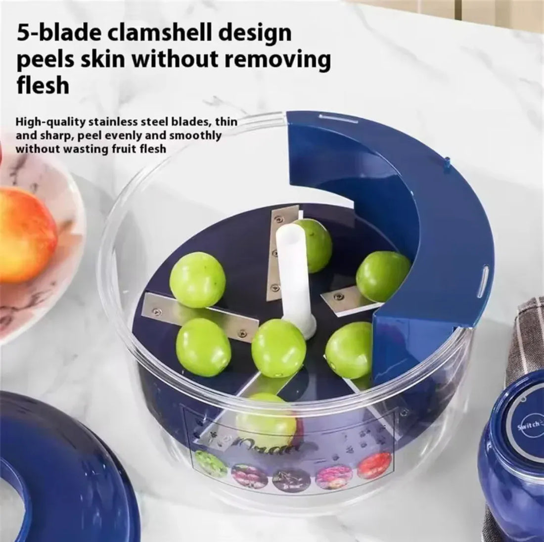 Electric Vegetable Peeler | Rechargeable Portable Garlic & Fruit Peeler | Auto Kitchen Tool