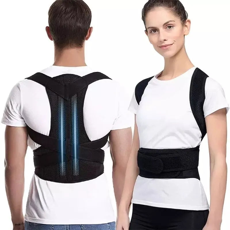 Posture Corrector Back Belt | Adjustable Back & Shoulder Support | Men & Women | Pain Relief